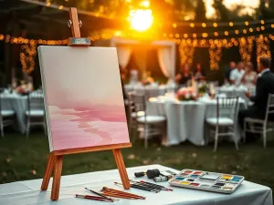 Malowanie na żywo na weselu jako unikalna atrakcja i pamiątka na całe życie